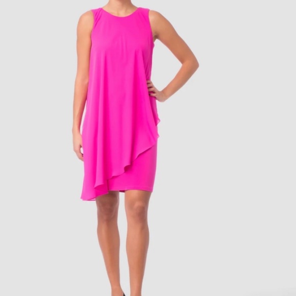 Joseph Ribkoff Barbie Pink Cocktail Dress • Size 4 - Picture 5 of 5